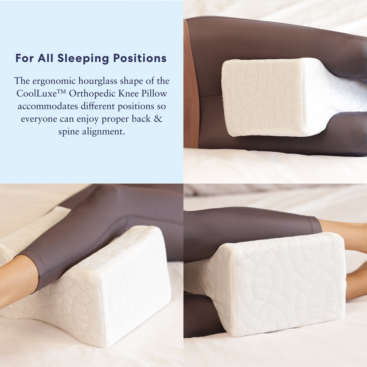 Calming Comfort Cooling Knee Pillow Cushion