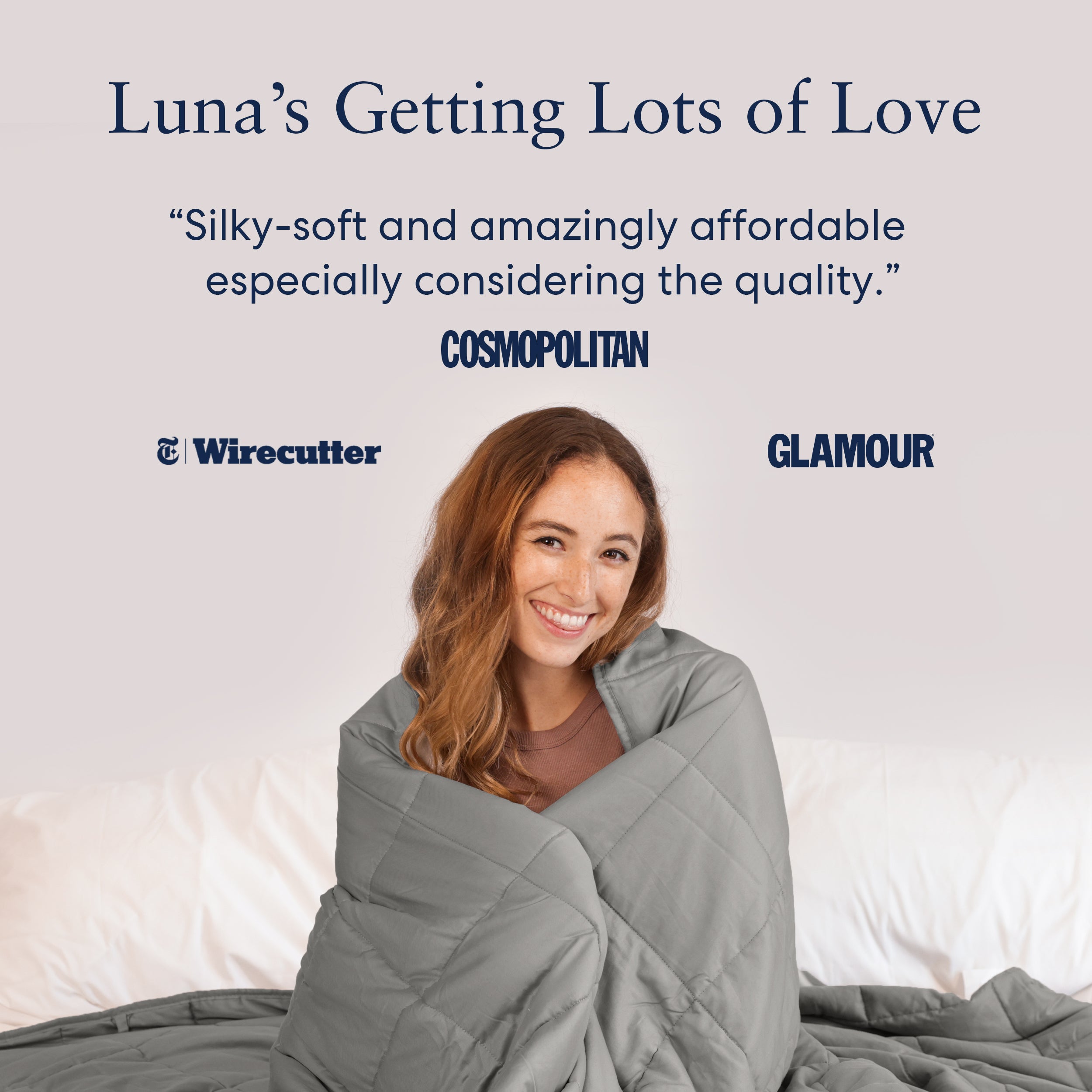 Luna cooling outlet bamboo weighted blanket