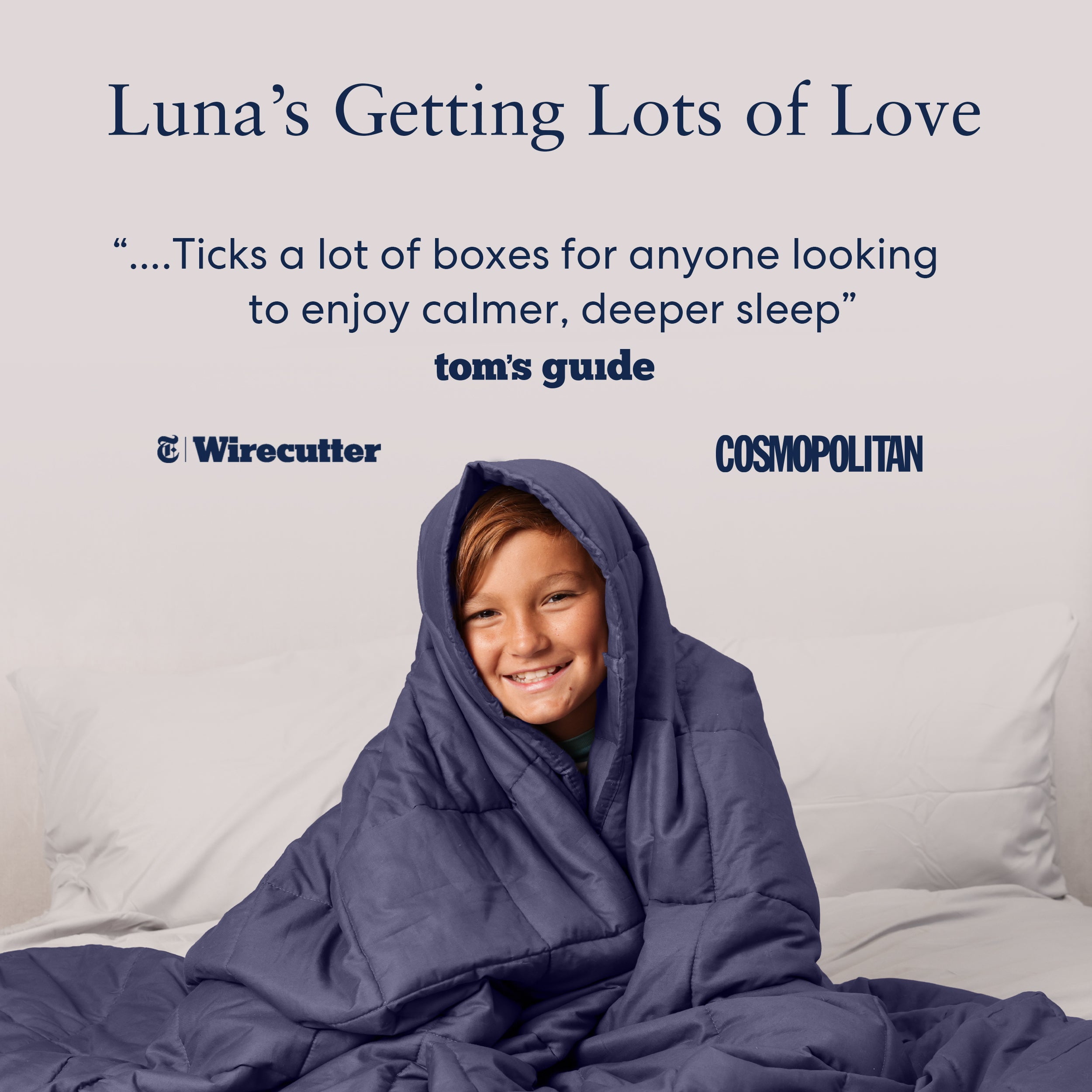 Kids Weighted Blanket Machine Washable Luna Luna